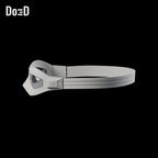 Falcon Goggles #FL441. Goggles: side / three-quarter. Source-faithful Blender clay render.