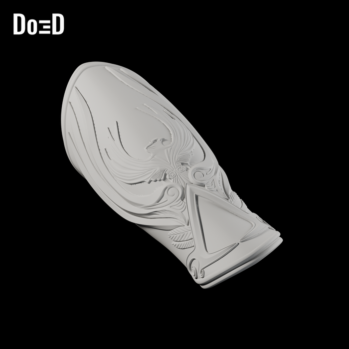 Do3D Assassin's Creed Ezio G11 right gauntlet, accurate Blender clay render