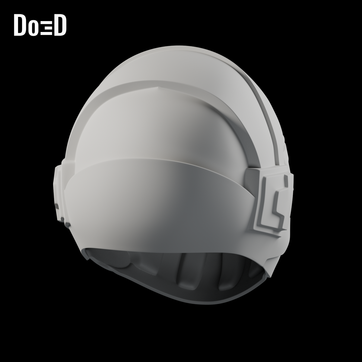 Steel Brigade Trooper helmet from G.I. Joe, rear and open underside view of the same original helmet