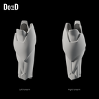 Do3D Genji Overwatch forearm pair, side views of the same original left and right components