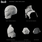 Iron Patriot upper partial armor only, side views of the same original source groups