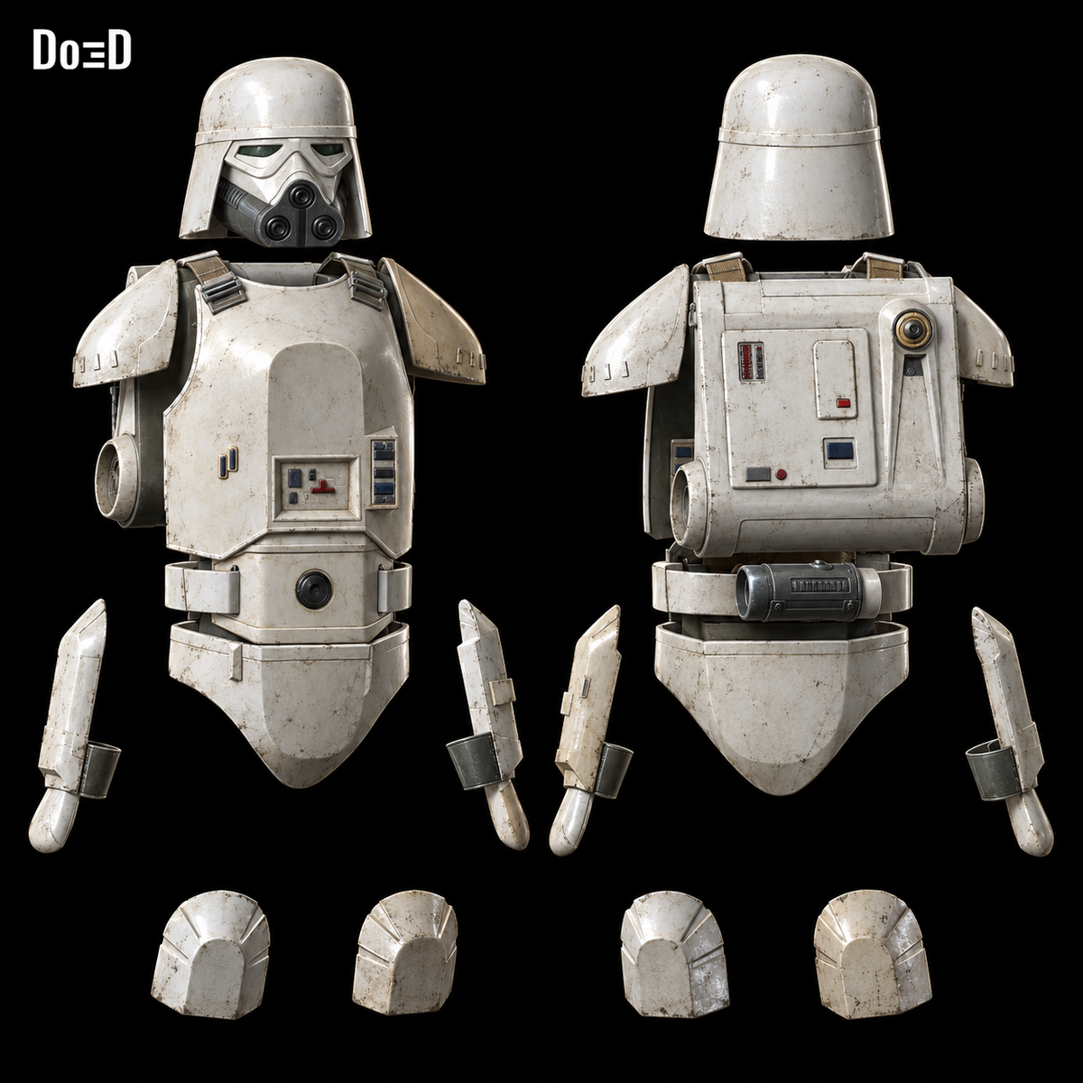 Remnant Snowtrooper Armor from The Mandalorian and Grogu | 3D Model #IRS26