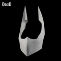 Do3D Batman mouth cover, accurate Blender clay render