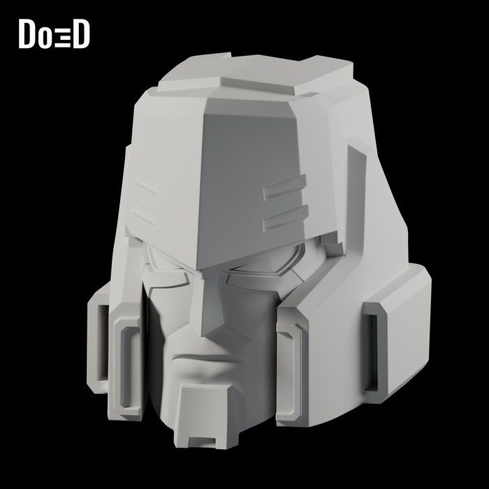 Do3D Megatron More Than Meets the Eye helmet, accurate Blender clay render