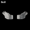 Do3D Overwatch Pink Mercy OM22 left and right cuffs, accurate Blender clay render
