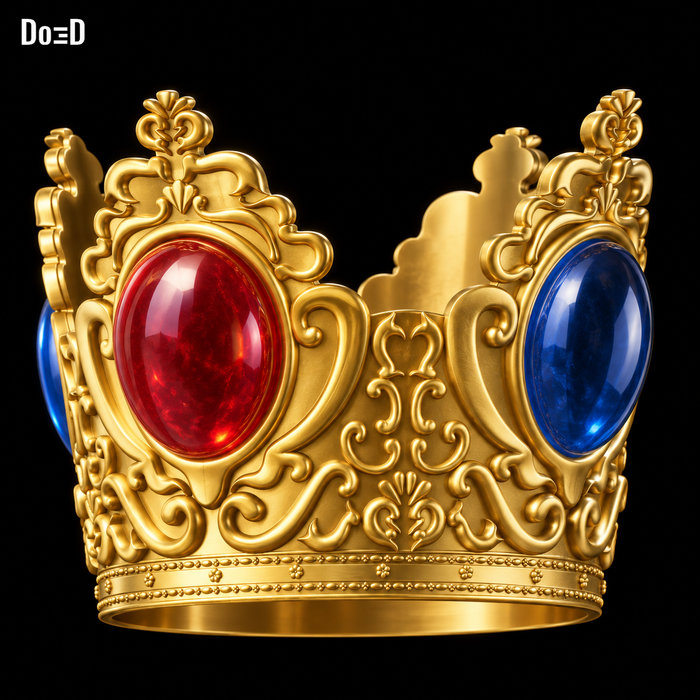 Peach Crown from Super Mario| 3D Printable Model #P26