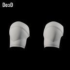 Do3D Deadpool3 SD3 left and right shoulder armor, accurate Blender clay render
