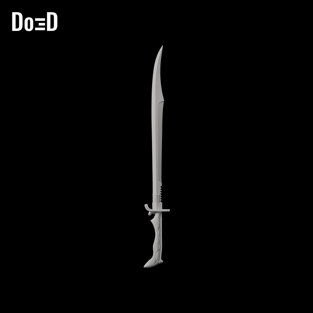 Do3D Snake Eyes Type 2 sword, original model, Blender rendered hero view