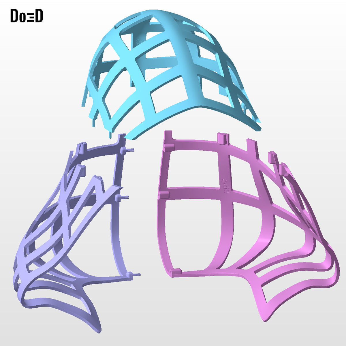 Doctor Doom Hood Frame Support Mesh Do3D | 3D Printable Model #HF77