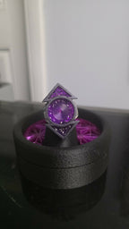Indigo Lantern physical ring and display stand, product photo 5