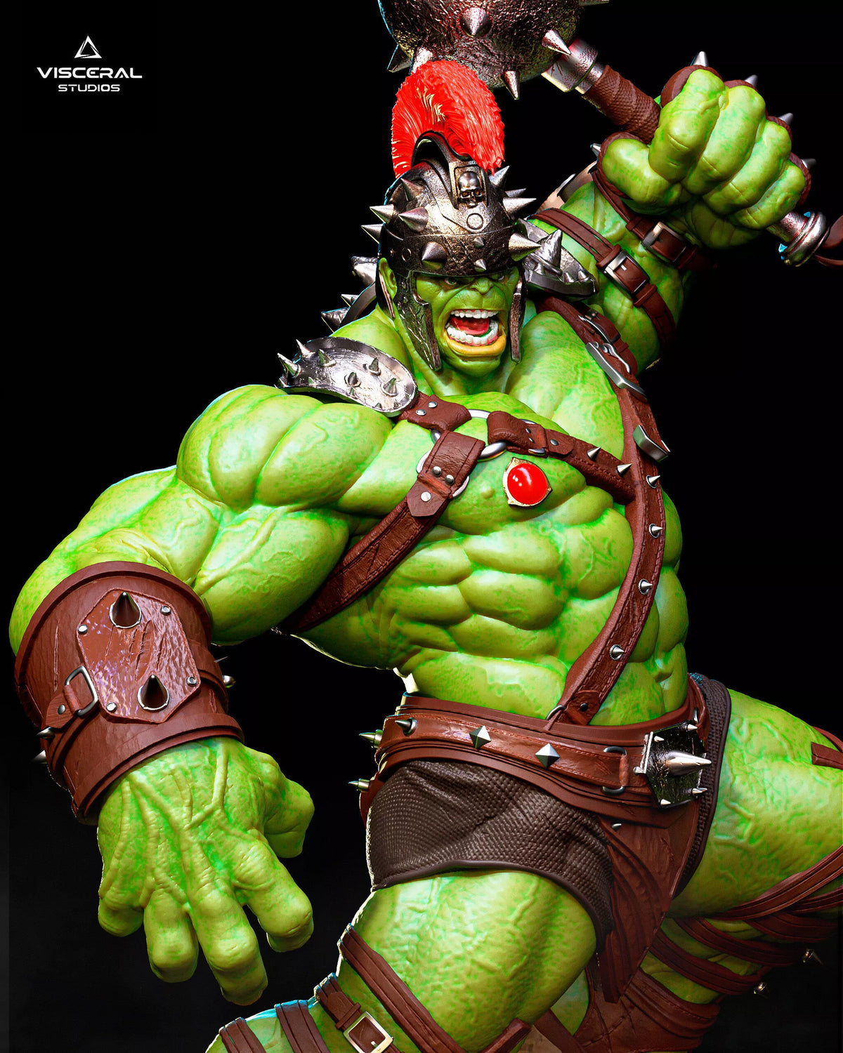 Hulk Gladiator Pack 3D Model Full Statue and Bust STL by Visceral Studios – gallery view 6