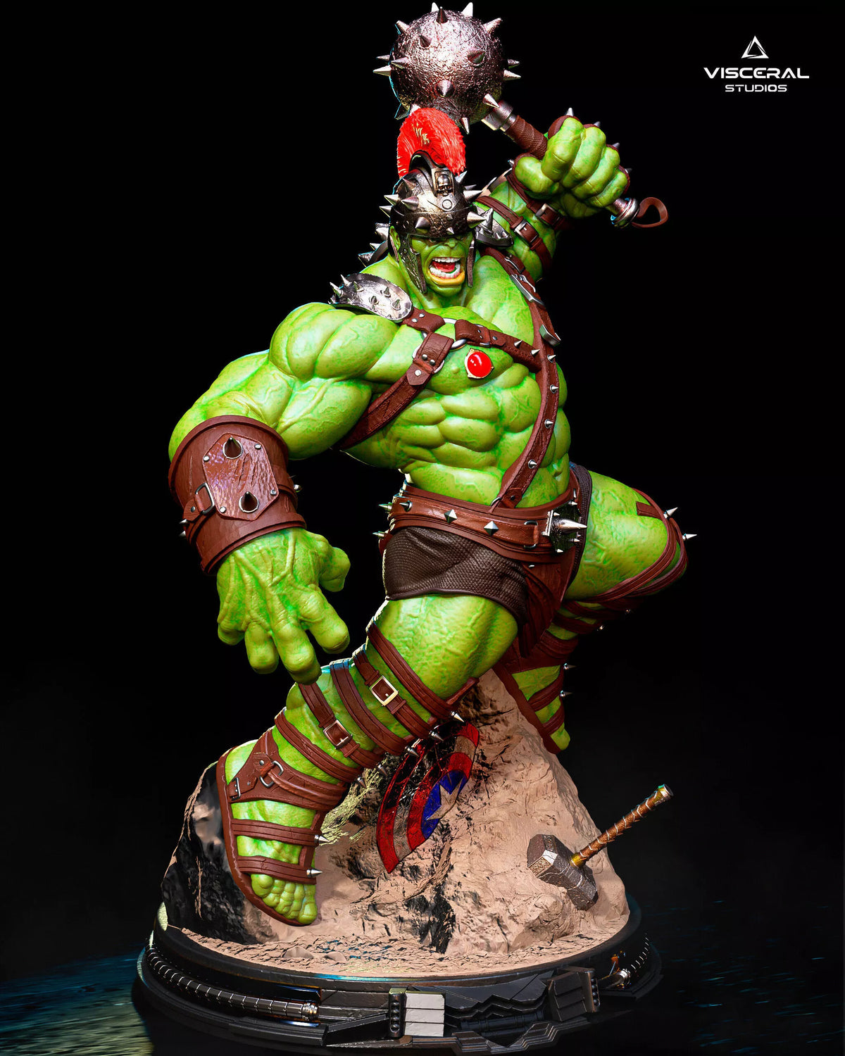 Hulk Gladiator Pack 3D Model Full Statue and Bust STL by Visceral Studios – gallery view 5