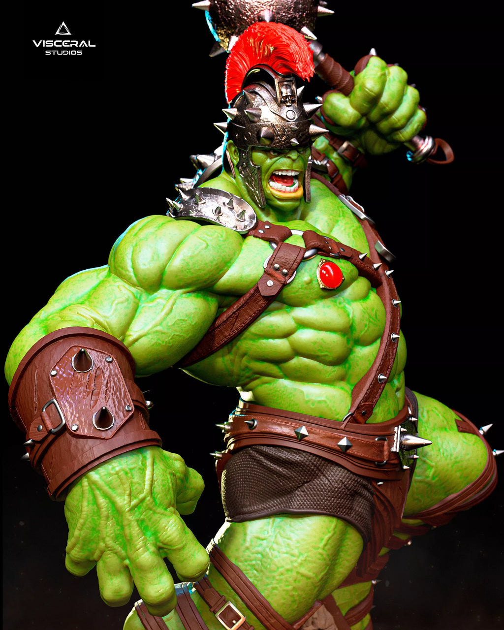 Hulk Gladiator Pack 3D Model Full Statue and Bust STL by Visceral Studios – gallery view 3