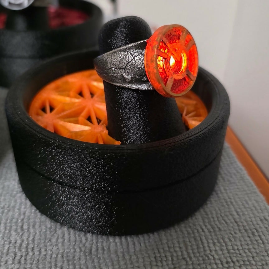 Orange Lantern Ring