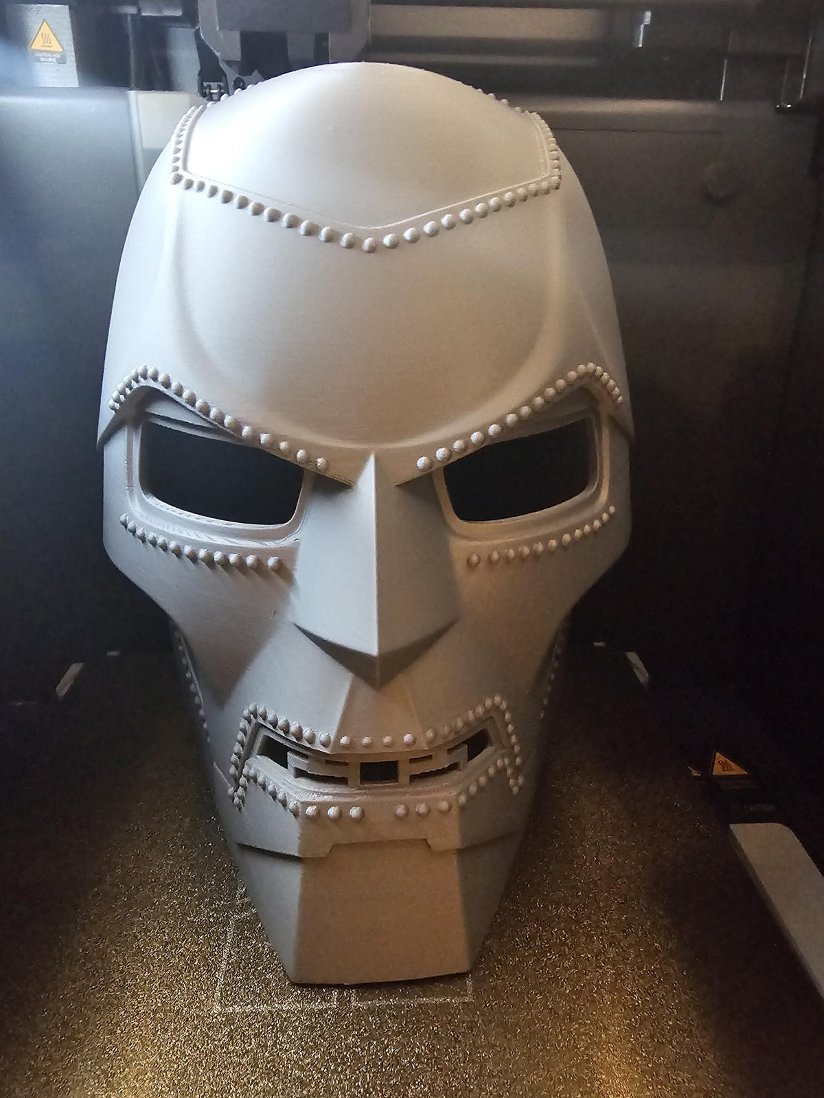 Metallic Warlord Mask – Sci-Fi Armour Cosplay Headpiece