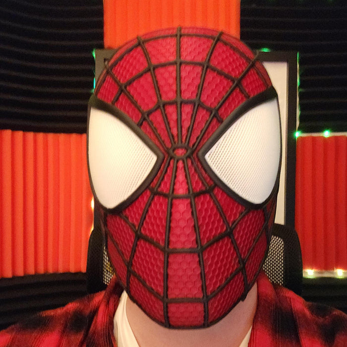 Hero Web Mask with Angular Eyes – Cosplay Costume Headpiece