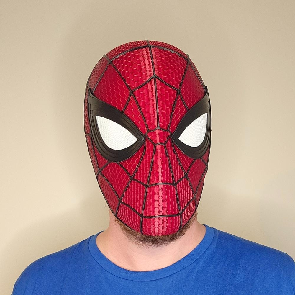 Modern Web Mask – Superhero Style Cosplay Mask with Bold Eye Lenses