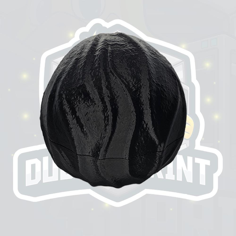 Symbiote Inspired Helmet – Black Two-Piece Display & Cosplay Helmet