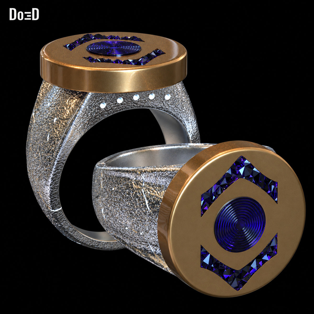 Indigo Lantern Ring Compassion 3D Printable Model Print STL File #ILR325