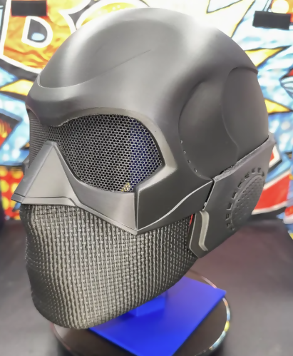 Black Noir Inspired 3D Printed Cosplay Mask