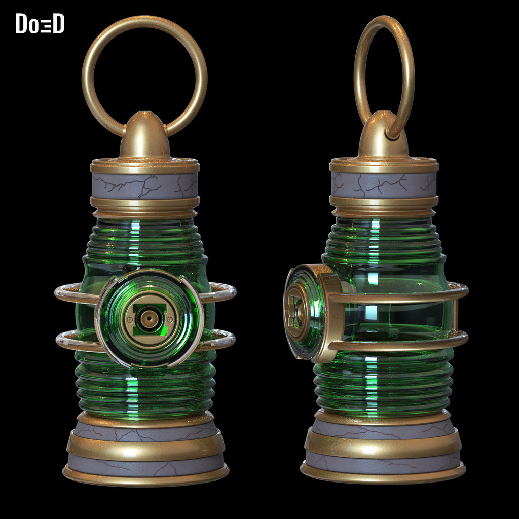 Bundle: Green Red Yellow Blue Orange Lanterns Power Battery 3D Model #BL366