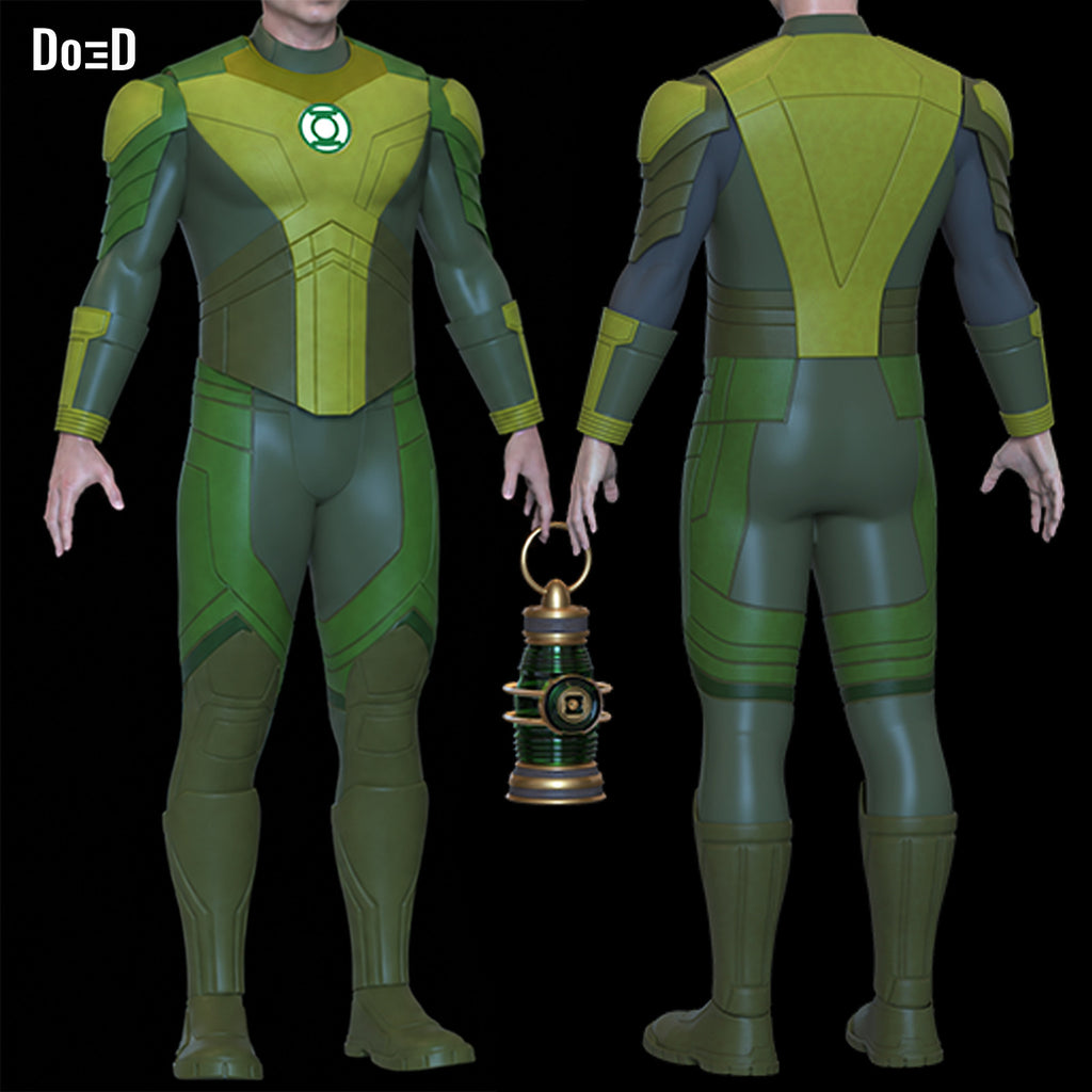 Lanterns Greenlantern Full Suit + Lantern 3D Printable Model STL File #GL866