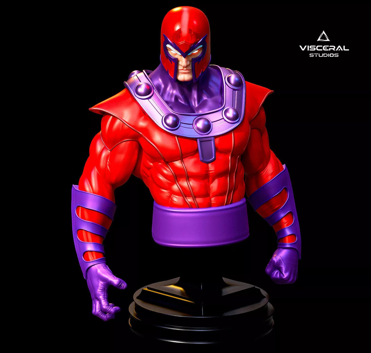 Magneto Full Character and Bust STL 3D Print Model Marvel XMen by Visceral Studios – gallery view 5