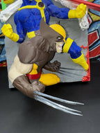 3D Printed Superhero Comic Poster – Clawed Mutant & Laser vision hero Wall Art