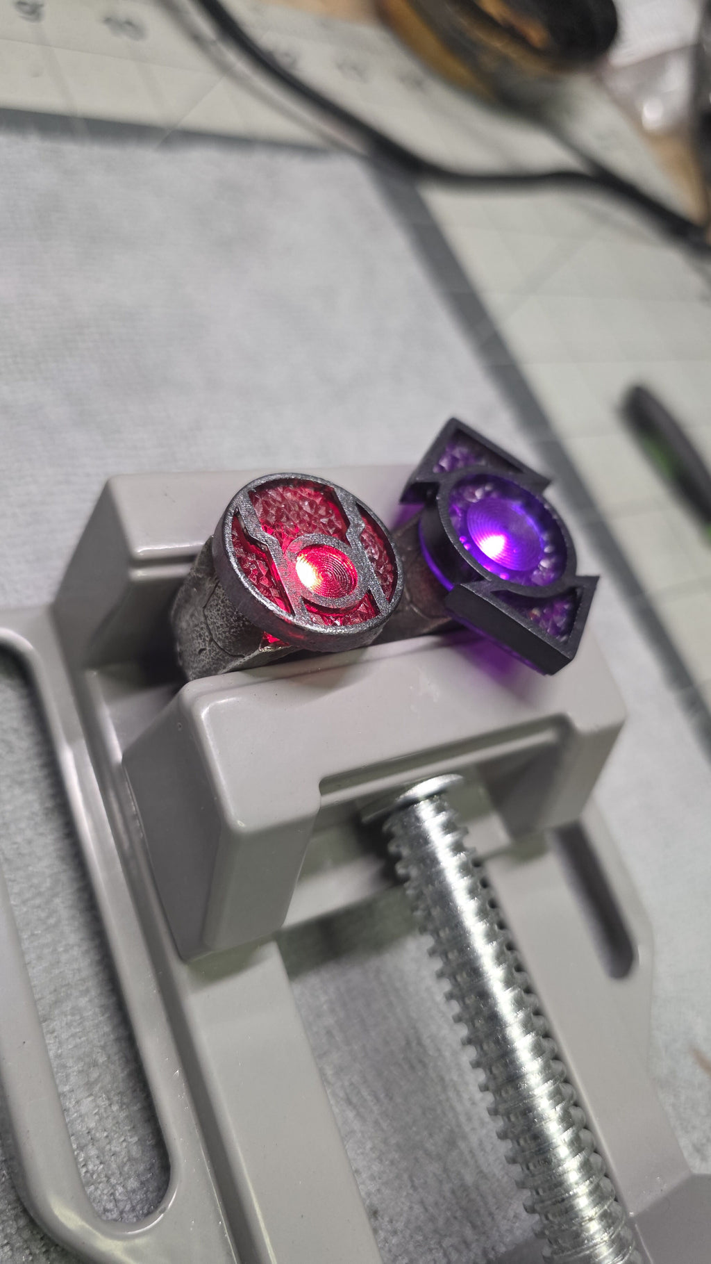 Violet Lantern Ring