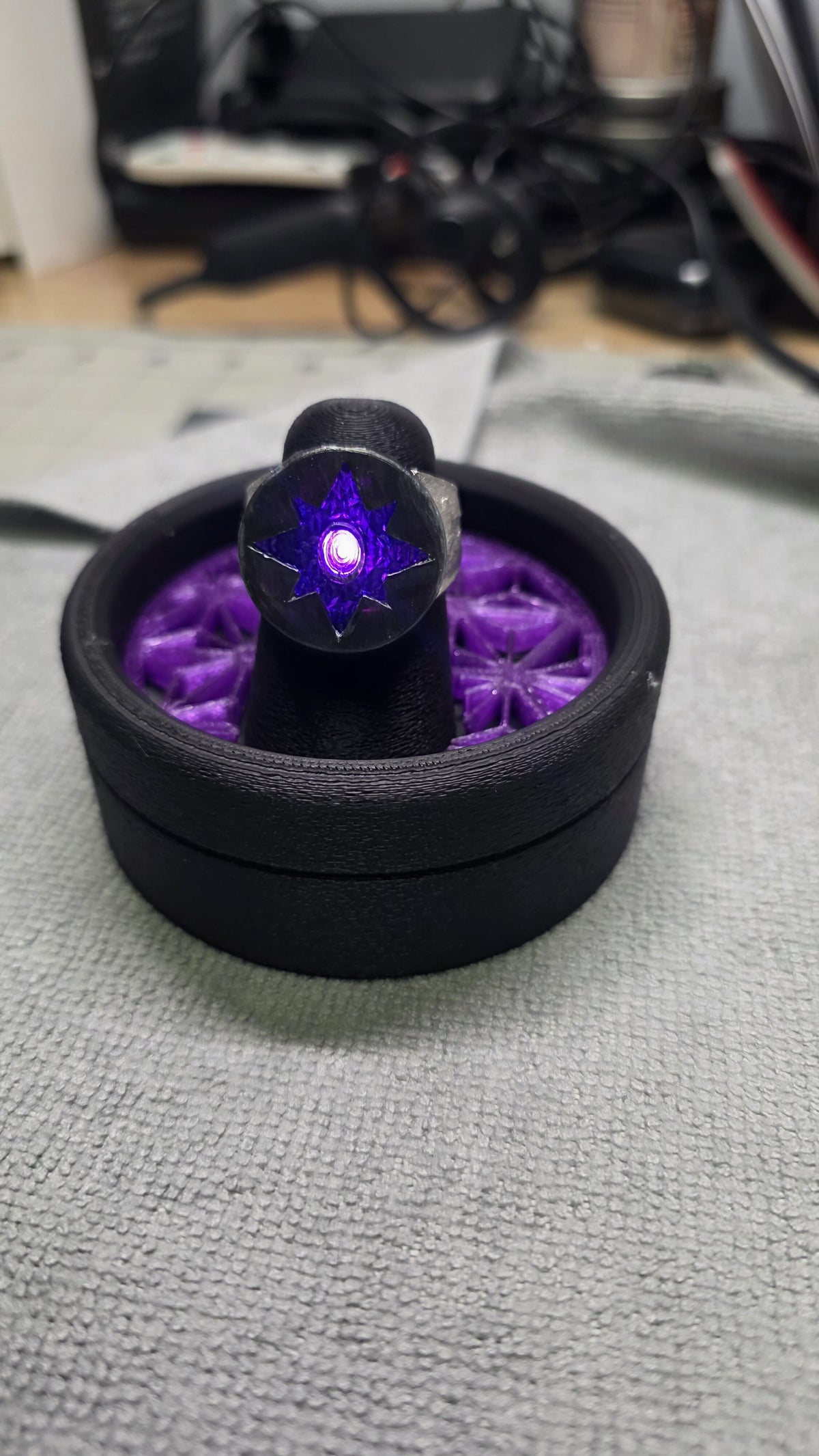 Violet Lantern Ring