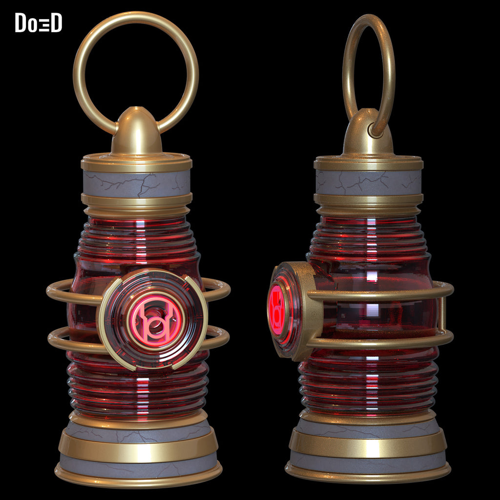 Red Lantern Rage Power Battery 3D Printable Model STL #RL373