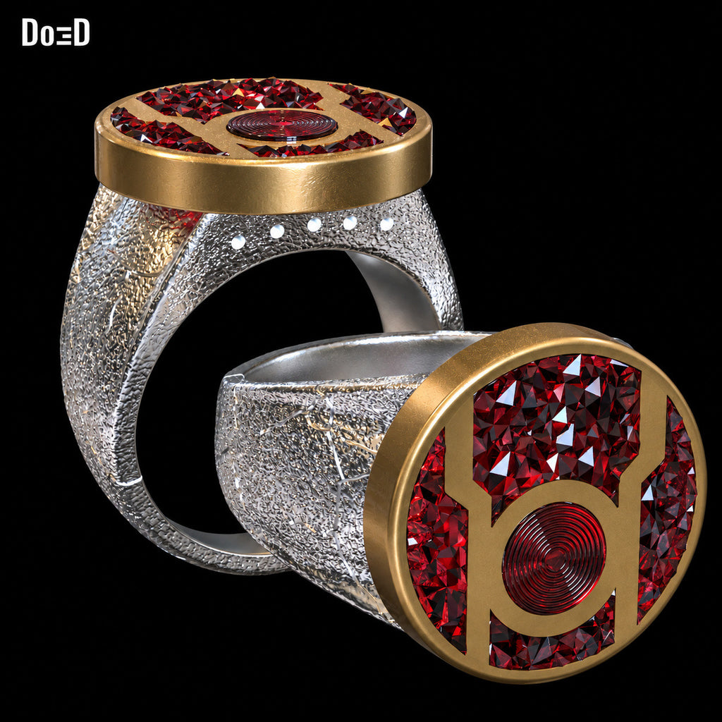 Red Lantern Ring Rage 3D Printable Model Print STL File #RLR325