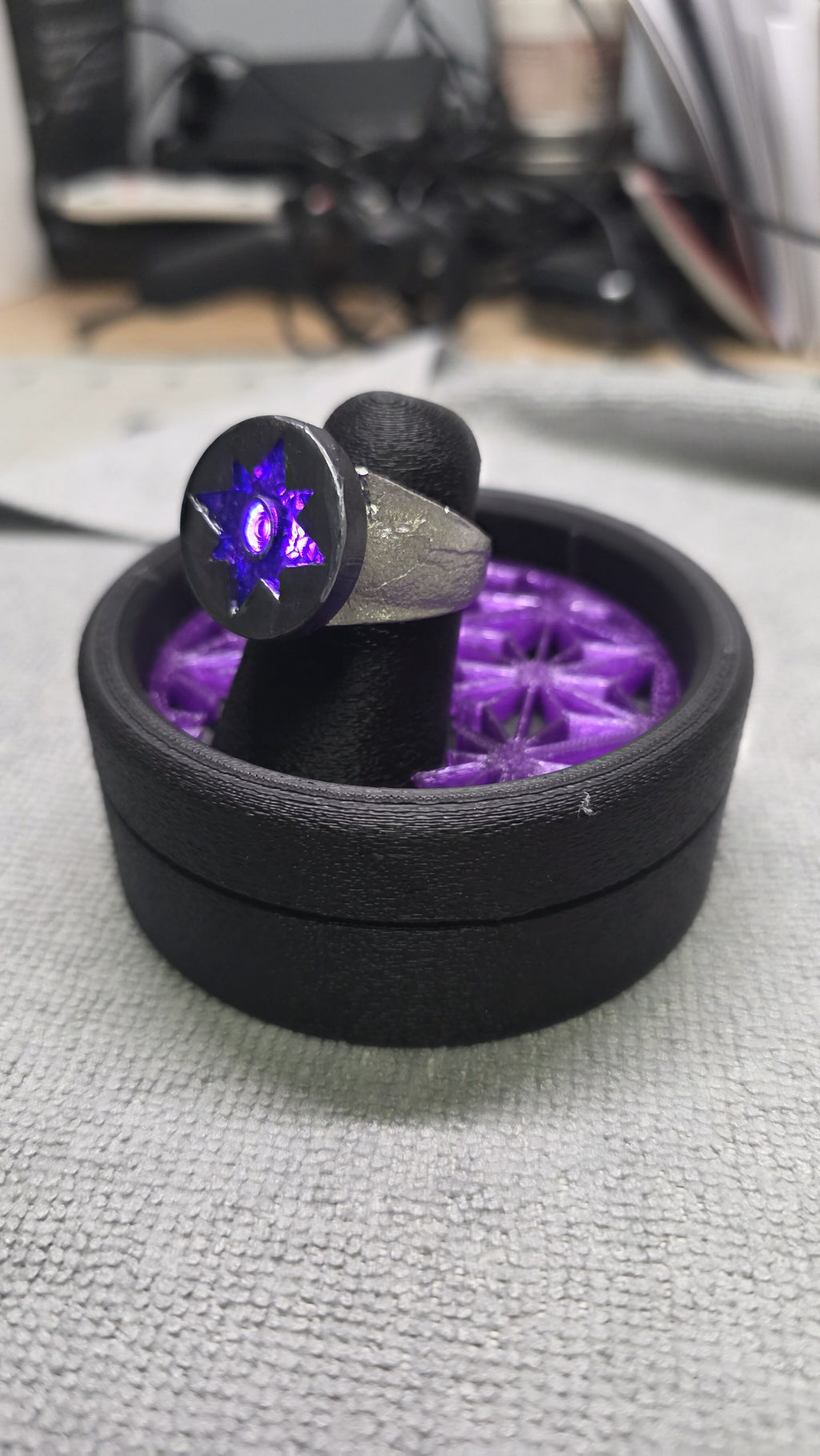 Violet Lantern Ring