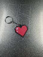 Minecraft Heart Keychain