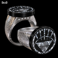 White Lantern Ring Life 3D Printable Model Print STL File #WLR325