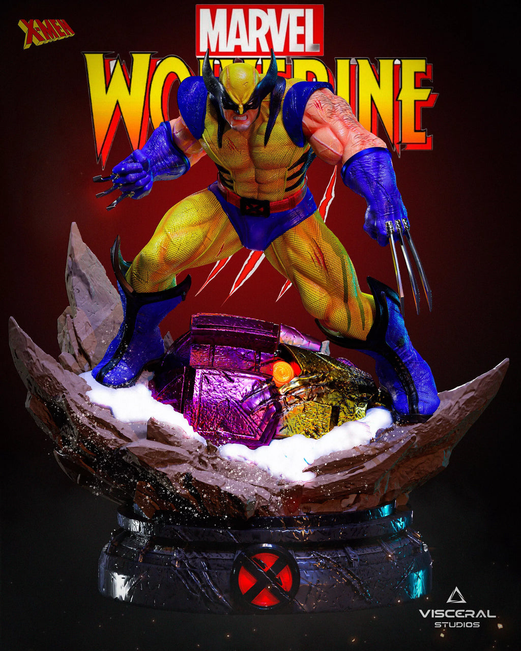 Wolverine X-men STL, Wolverine 3D Print, 1/6 Scale Statue by Visceral Studios – gallery view 3