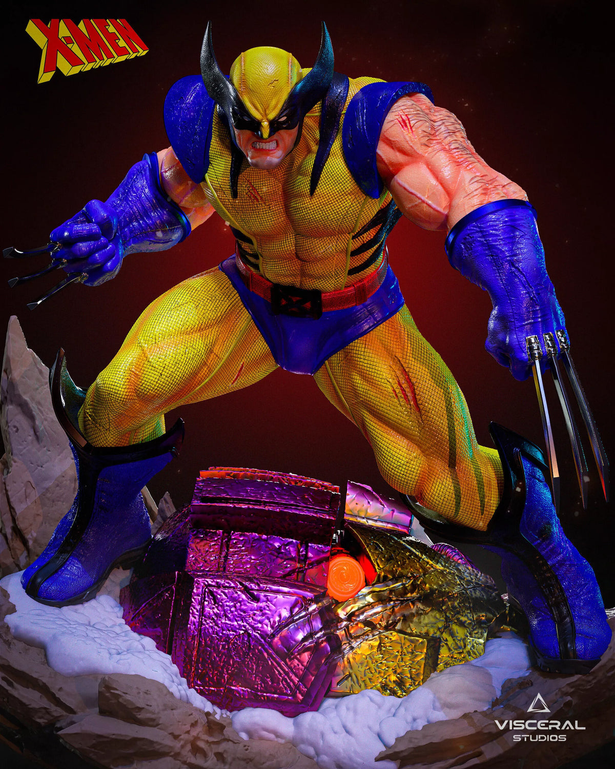 Wolverine X-men STL, Wolverine 3D Print, 1/6 Scale Statue by Visceral Studios – gallery view 4