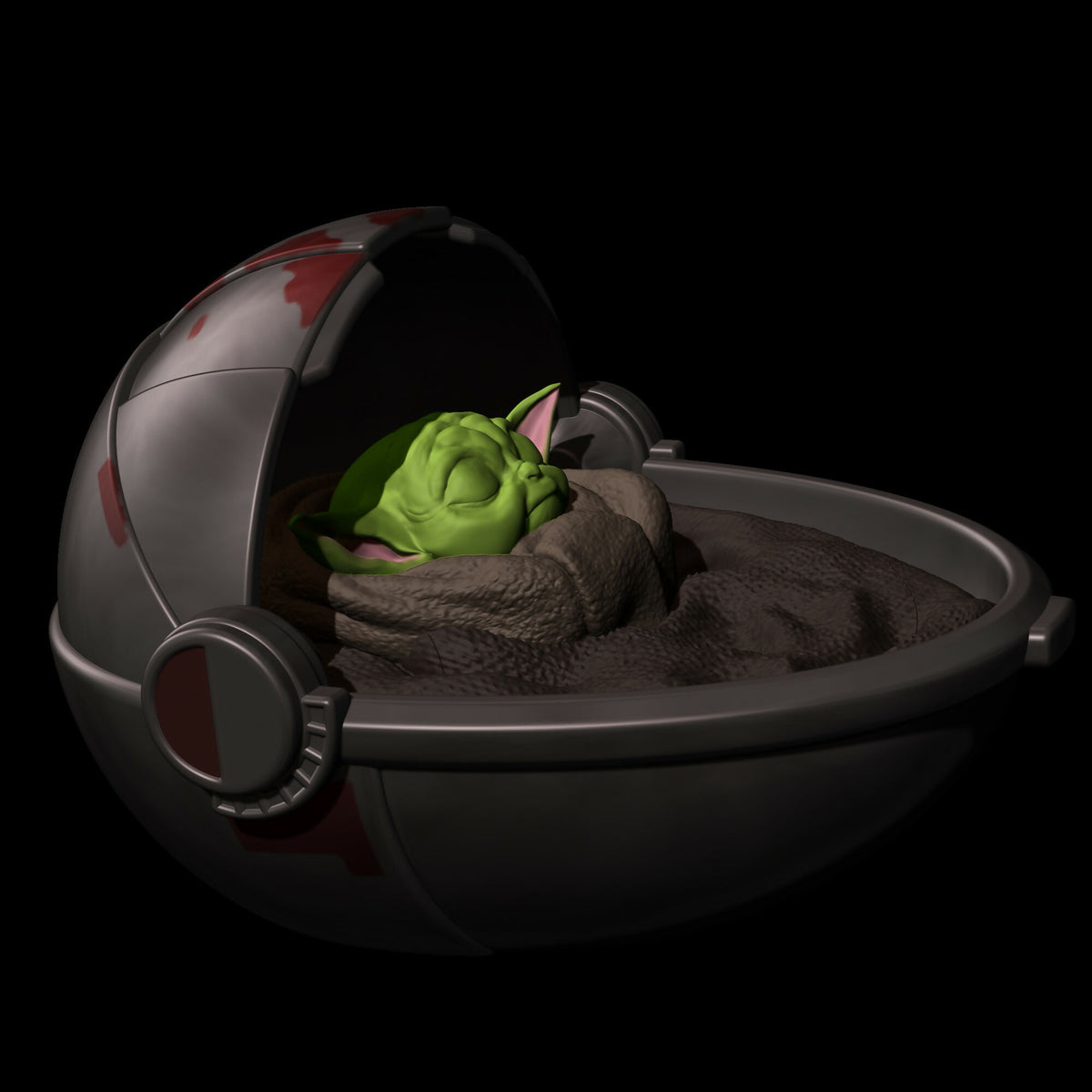 GROGU BABY YODA – THE MANDALORIAN STL 3D PRINT MODEL